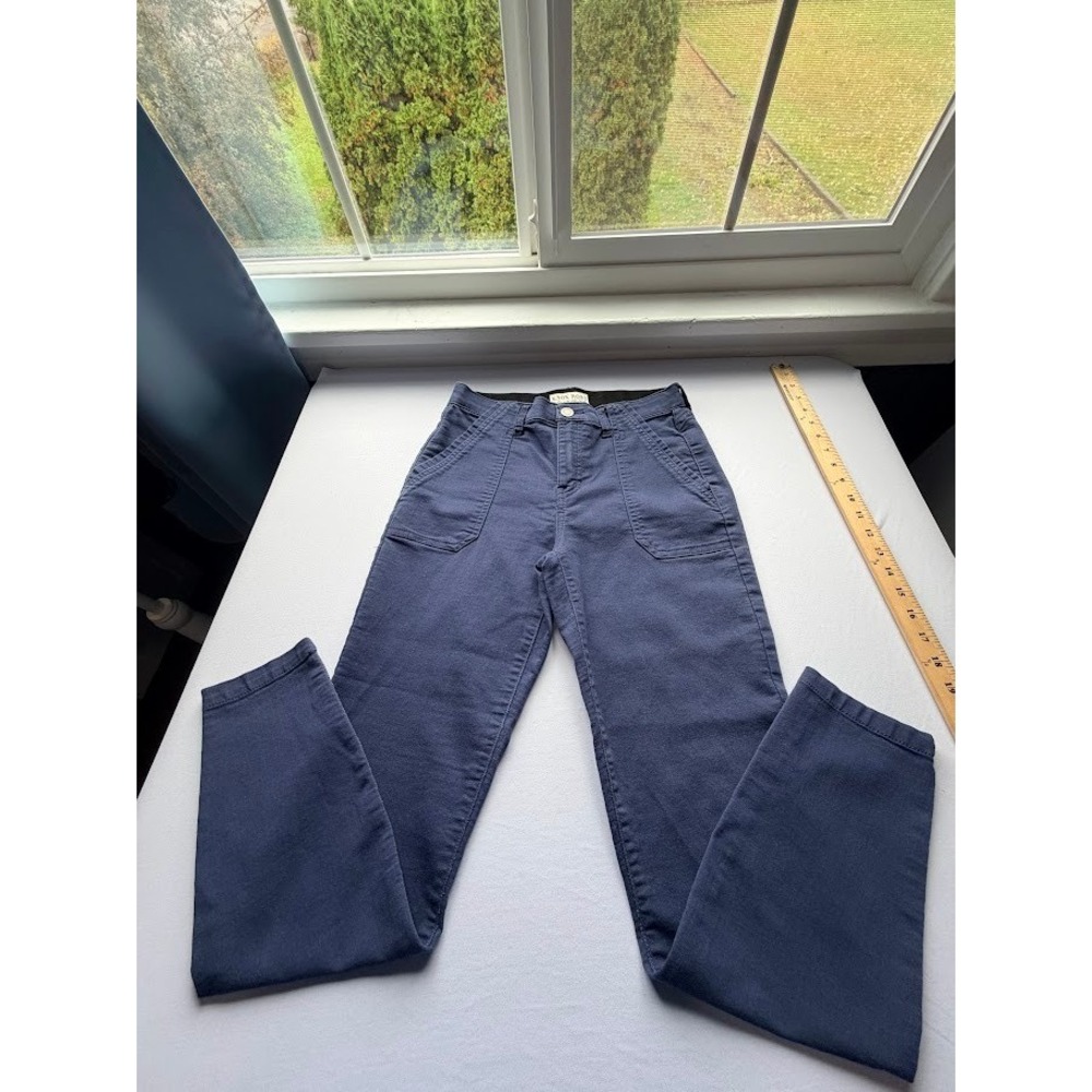 Knox Rose Navy Blue Pants Women's Size 4 High Rise Tapered Leg with Pockets